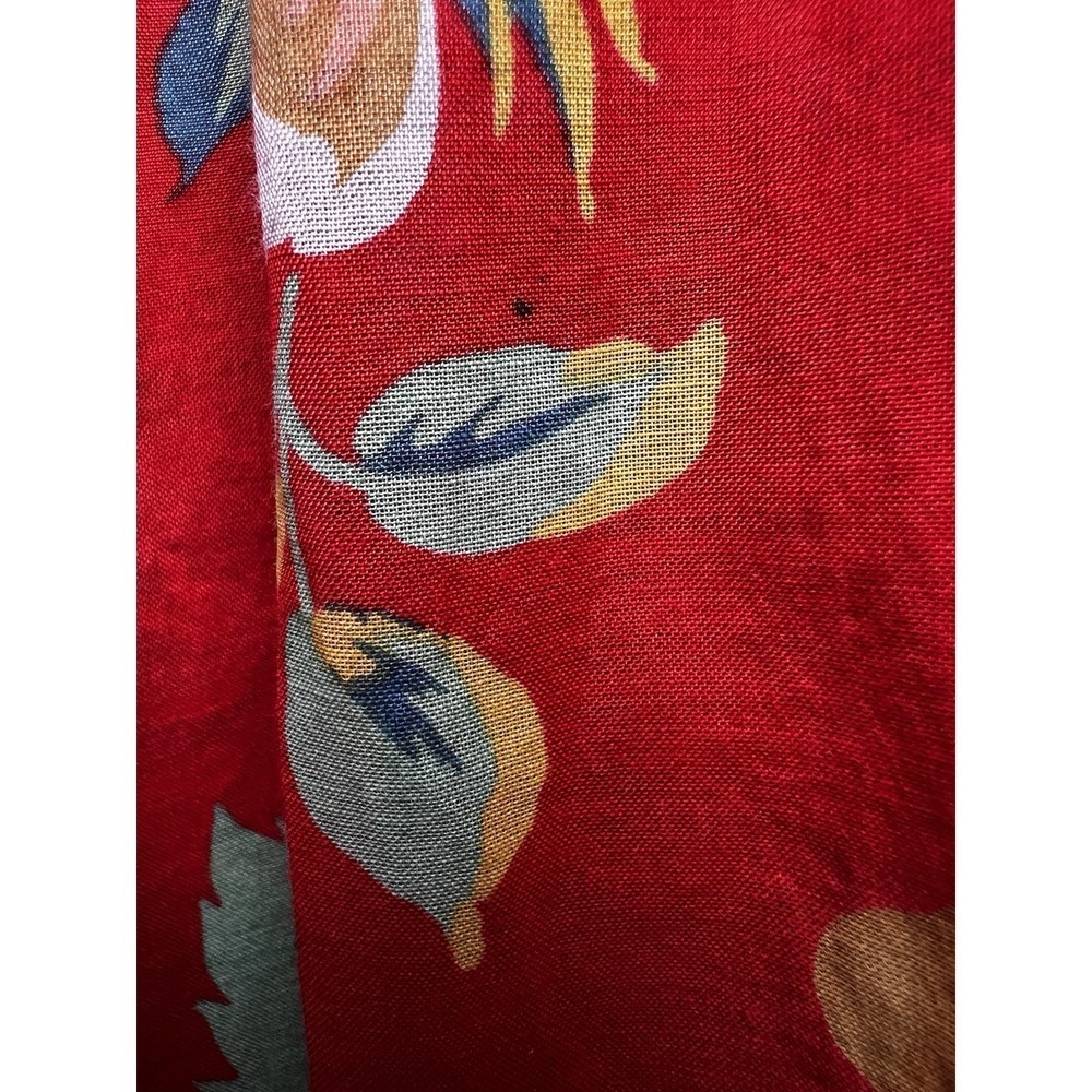 Anthropologie Maeve Lake House Red Floral Balloon Sleeve Peasant Top Size Small - Picture 12 of 12
